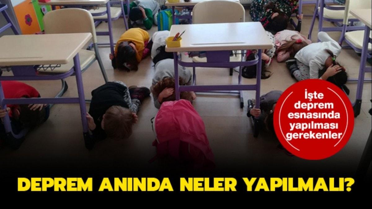 Deprem an�nda evin neresinde durulmal�? Deprem an�nda neler yap�lmal�, nereye saklan�lmal�?