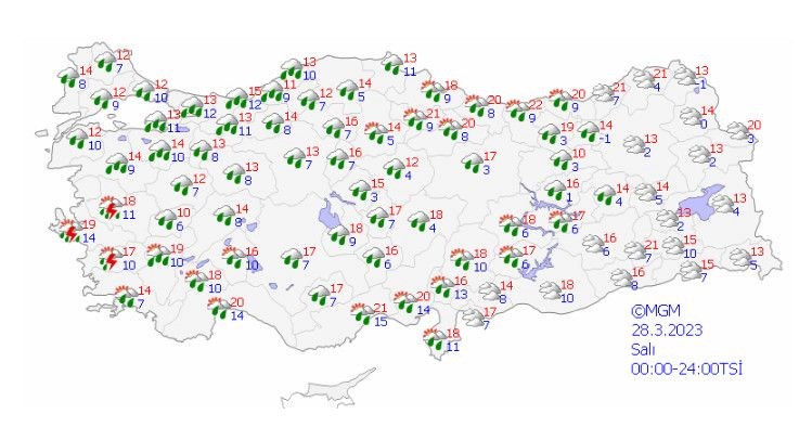 Önce yağmur sonra kar geliyor (Meteoroloji'den haftalık hava durumu raporu) - 7