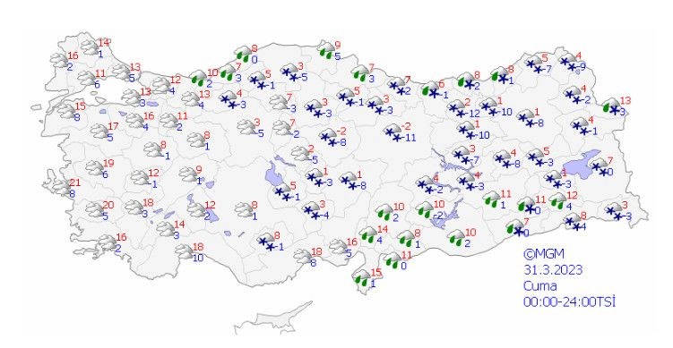 Önce yağmur sonra kar geliyor (Meteoroloji'den haftalık hava durumu raporu) - 10