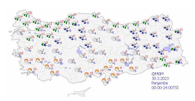 Önce yağmur sonra kar geliyor (Meteoroloji'den haftalık hava durumu raporu) - 9