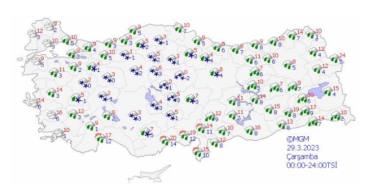 Önce yağmur sonra kar geliyor (Meteoroloji'den haftalık hava durumu raporu) - 8