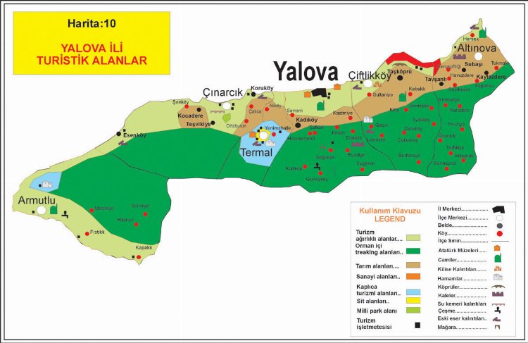 yalova haritası