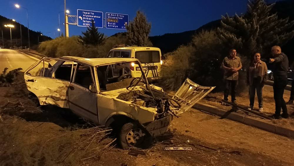 Burdur’da polis kovalamacası felakete dönüştü! 10 yaralı!