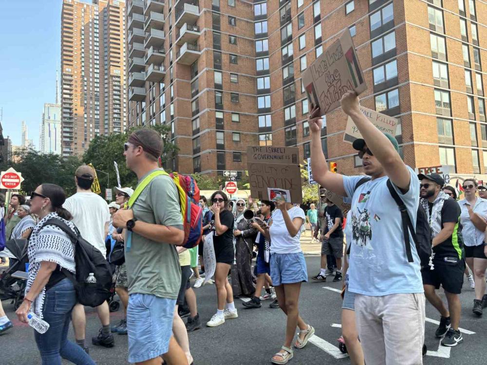 New York’ta İsrail protestosuna dev katılım