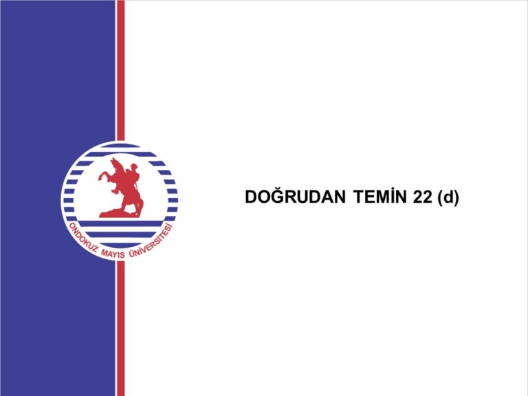 Doğrudan Temin 22 D Limitleri Takvim 2024