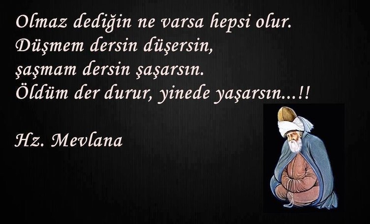 Mevlana sözleri+ Resimli Mevlana sözleri